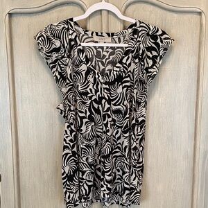 LOFT Monochrome Patterned Blouse
